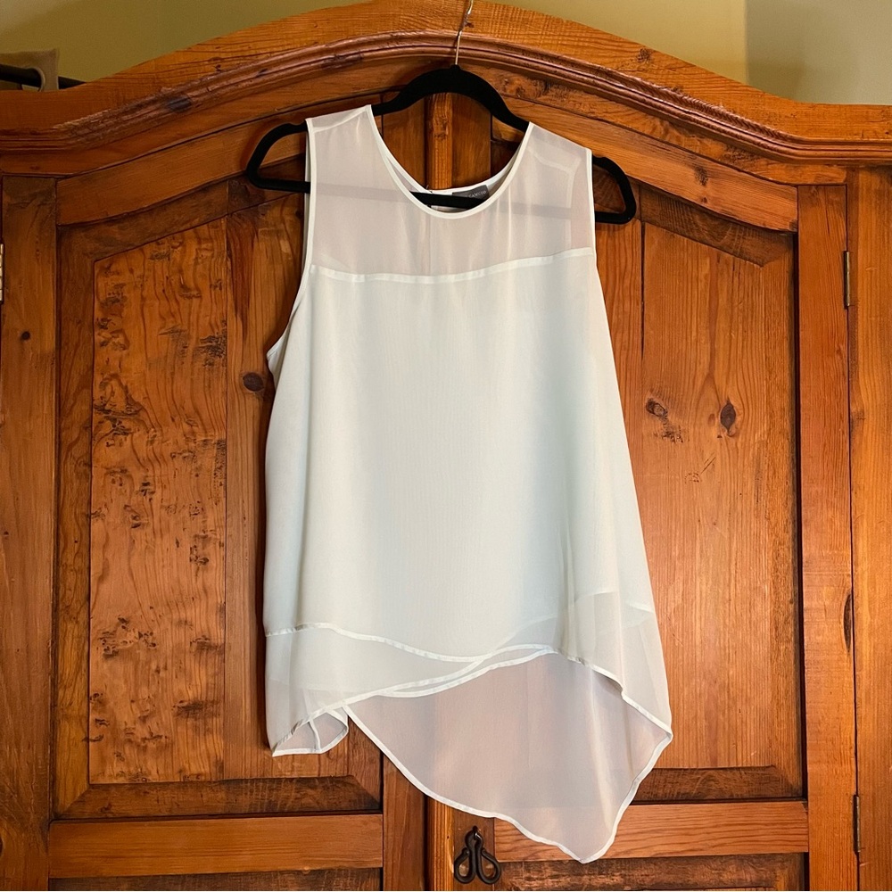 Vince Camuto asymmetrical sleeveless blouse - Picture 1 of 4